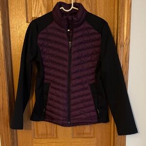 32 Degrees Women's Plum and Black Puffer Jacket